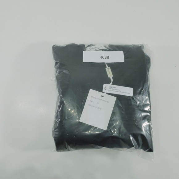 Sioni Milano Black Lace Sleeve Pullover Top Plus Size 1X New with Tags - Picture 8 of 8